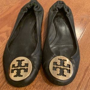 Black Reva Tory Burch Flats